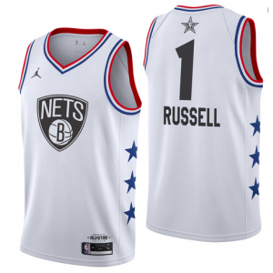 NBA Nets 1 D'Angelo Russell 2019 All-Star White Swingman Men Jersey NBA Nets 1 D'Angelo Russell 2019 All-Star White Swingman Men Jersey