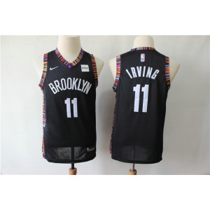 NBA Nets 11 Kyrie Irving Black City Edition Nike Youth Jersey