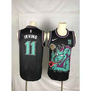 NBA Nets 11 Kyrie Irving Green Black Dragon Men Jersey