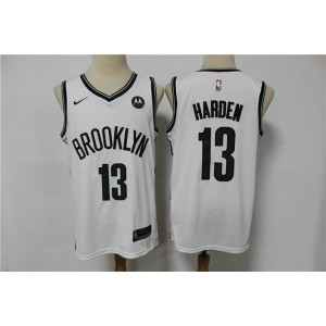 NBA Nets 13 James Harden 2021 White Jordan New Men Jersey NBA Nets 13 James Harden 2021 White Jordan New Men Jersey