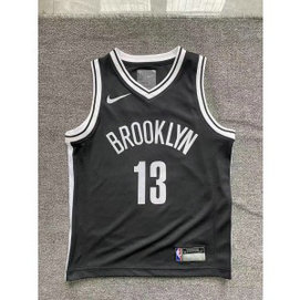 NBA Nets 13 James Harden Black Youth Jersey