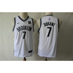 NBA Nets 7 Kevin Durant White Nike Youth Jersey