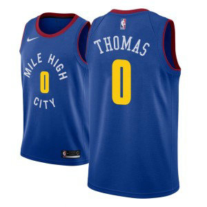 NBA Nuggets 0 Isaiah Thomas Blue Nike Swingman Men Jersey