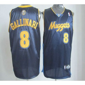 NBA Nuggets 8 Danilo Gallinari Dark Blue Revolution 30 Men Jersey