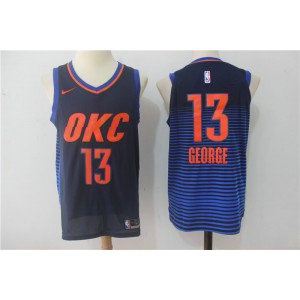 NBA Oklahoma City Thunder 13 Paul George Blue Nike Men Jersey NBA Oklahoma City Thunder 13 Paul George Blue Nike Men Jersey