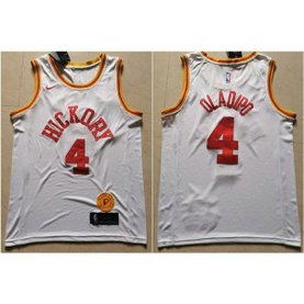 NBA Pacers 4 Victor Oladipo White Nike Men Jersey