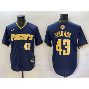 NBA Pacers 43 Pascal Siakam Navy Finals Baseball Vapor Limited Men Jersey