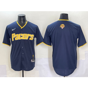 NBA Pacers Blank Navy Baseball Vapor Limited Men Jersey