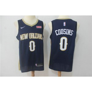 NBA Pelicans 0 DeMarcus Cousins Navy Nike Swingman Men Jersey