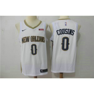 NBA Pelicans 0 DeMarcus Cousins White Nike Swingman Men Jersey NBA Pelicans 0 DeMarcus Cousins White Nike Swingman Men Jersey