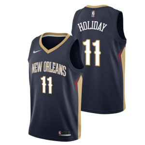 NBA Pelicans 11 Jrue Holiday Navy Nike Swingman Men Jersey NBA Pelicans 11 Jrue Holiday Navy Nike Swingman Men Jersey