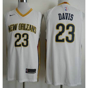 NBA Pelicans 23 Anthony Davis White Nike Men Jersey NBA Pelicans 23 Anthony Davis White Nike Men Jersey