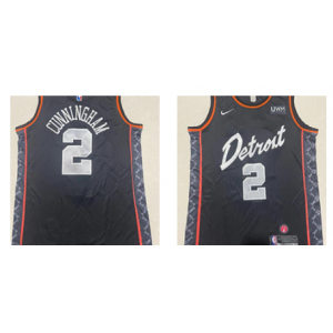 NBA Pistons 2 Cade Cunningham 2023 City Nike Men Jersey