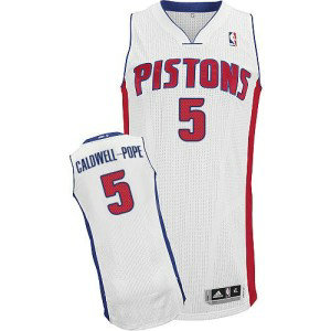 NBA Pistons 5 Kentavious Caldwell-Pope White Men Jersey NBA Pistons 5 Kentavious Caldwell-Pope White Men Jersey