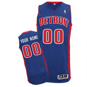 NBA Pistons Blue Customized Men Jersey