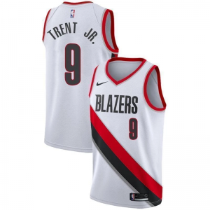 NBA Portland Trail Blazers 9 Gary Trent JR. White Men Jersey NBA Portland Trail Blazers 9 Gary Trent JR. White Men Jersey