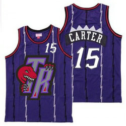 NBA Raptors 15 Vince Carter Purple Big Gray TR Logo Retro Men Jersey NBA Raptors 15 Vince Carter Purple Big Gray TR Logo Retro Men Jersey