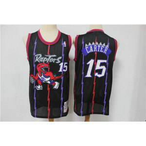 NBA Raptors 15 Vince Carter Purple Hardwood Classics Men Jersey