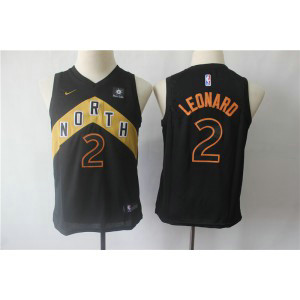 NBA Raptors 2 Kawhi Leonard Black City Edition Nike Youth Jersey