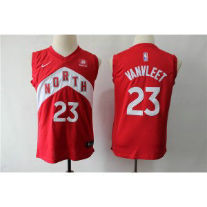 NBA Raptors 23 Fred VanVleet Red Earned Edition Youth Men Jersey