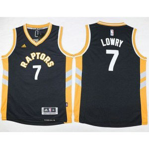 NBA Raptors 7 Kyle Lowry Black Youth Jersey