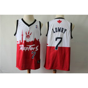 NBA Raptors 7 Kyle Lowry White Red 2019 City DNA Swingman Men Jersey NBA Raptors 7 Kyle Lowry White Red 2019 City DNA Swingman Men Jersey