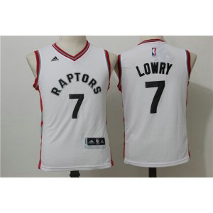 NBA Raptors 7 Kyle Lowry White Swingman Youth Jersey