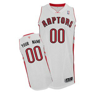 NBA Raptors White Customized Men Jersey