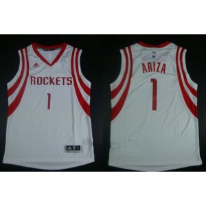 NBA Rockets 1 Trevor Ariza White Road Revolution 30 Men Jersey