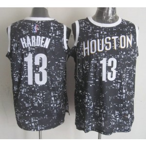 NBA Rockets 13 James Harden Black City Luminous Men Jersey NBA Rockets 13 James Harden Black City Luminous Men Jersey