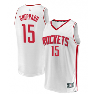 NBA Rockets 15 Reed Sheppard White Men Jersey