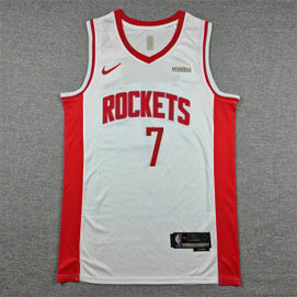 NBA Rockets 7 Kevin Durant White Nike Men Jersey