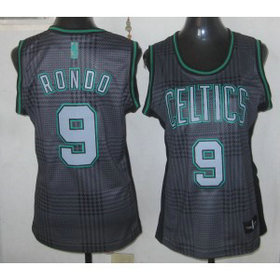 NBA Spurs 9 Tony Parker Black With Green Rhythm Women Jersey