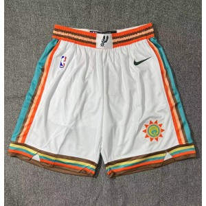 NBA Spurs White Shorts