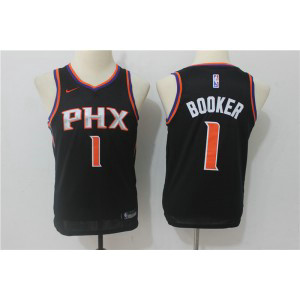 NBA Suns 1 Devin Booker Black Nike Swingman Youth Jersey