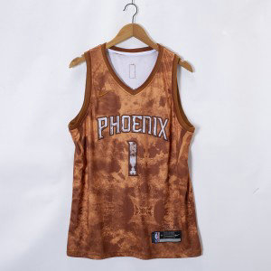 NBA Suns 1 Devin Booker Nike Men Jersey