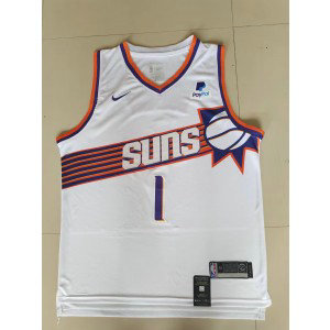 NBA Suns 1 Devin Booker White 2023 New Nike Men Jersey