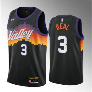 NBA Suns 3 Bradley Beal Balck 2021-22 City Edition Nike Men Jersey NBA Suns 3 Bradley Beal Balck 2021-22 City Edition Nike Men Jersey