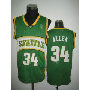 NBA Supersonics 34 Ray Allen Green Men Jersey NBA Supersonics 34 Ray Allen Green Men Jersey