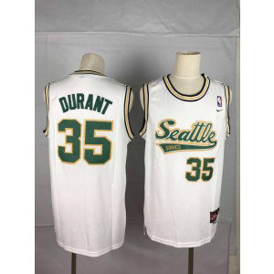NBA Supersonics 35 Kevin Durant White Nike Men Jersey NBA Supersonics 35 Kevin Durant White Nike Men Jersey