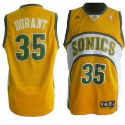NBA Supersonics 35 Kevin Durant Yellow Men Jersey 1 NBA Supersonics 35 Kevin Durant Yellow Men Jersey 1