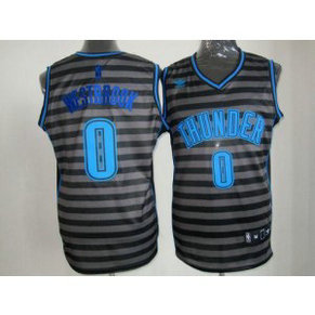 NBA Thunder 0 Russell Westbrook Black Grey Groove Men Jersey NBA Thunder 0 Russell Westbrook Black Grey Groove Men Jersey