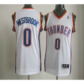 NBA Thunder 0 Russell Westbrook White Revolution 30 Men Jersey NBA Thunder 0 Russell Westbrook White Revolution 30 Men Jersey