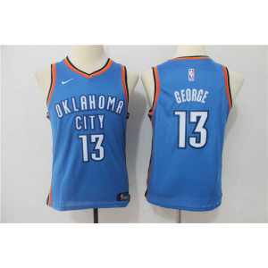 NBA Thunder 13 Paul George Blue Nike Swingman Youth Jersey