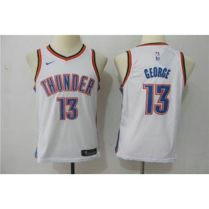 NBA Thunder 13 Paul George White Nike Swingman Youth Jersey