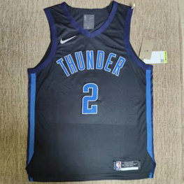 NBA Thunder 2 Shai Gilgeous-Alexander Black Nike Men Jersey NBA Thunder 2 Shai Gilgeous-Alexander Black Nike Men Jersey