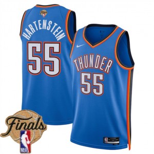 NBA Thunder 55 Isaiah Hartenstein Blue 2025 Finals Nike Men Jersey