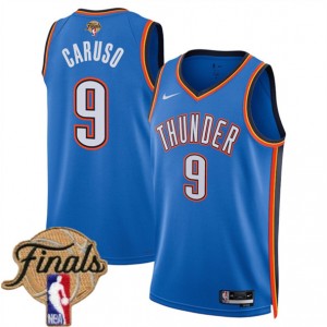 NBA Thunder 9 Alex Caruso Blue 2025 Finals Nike Men Jersey
