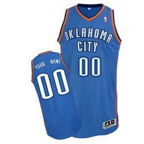 NBA Thunder Blue Customized Men Jersey