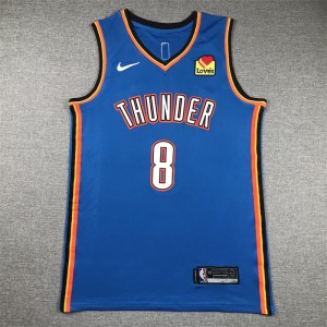 NBA Thunders 8 Williams Blue Nike Men Jersey